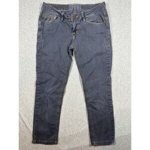 Jimmy Taverniti Size 27 Jeans Blue Waistband Crop 27x22 Low Rise‎